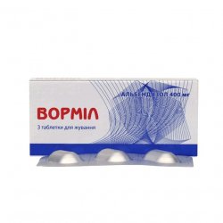 Вормил (аналог Альдазол, Альбендазол) жевательные таблетки 400 мг N3 в Брянске и области фото